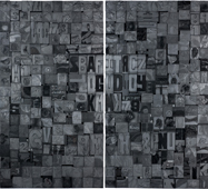 Héctor de Anda Fragmentacion en negro Mixta sobre madera 200cm x 200cm 2006 
